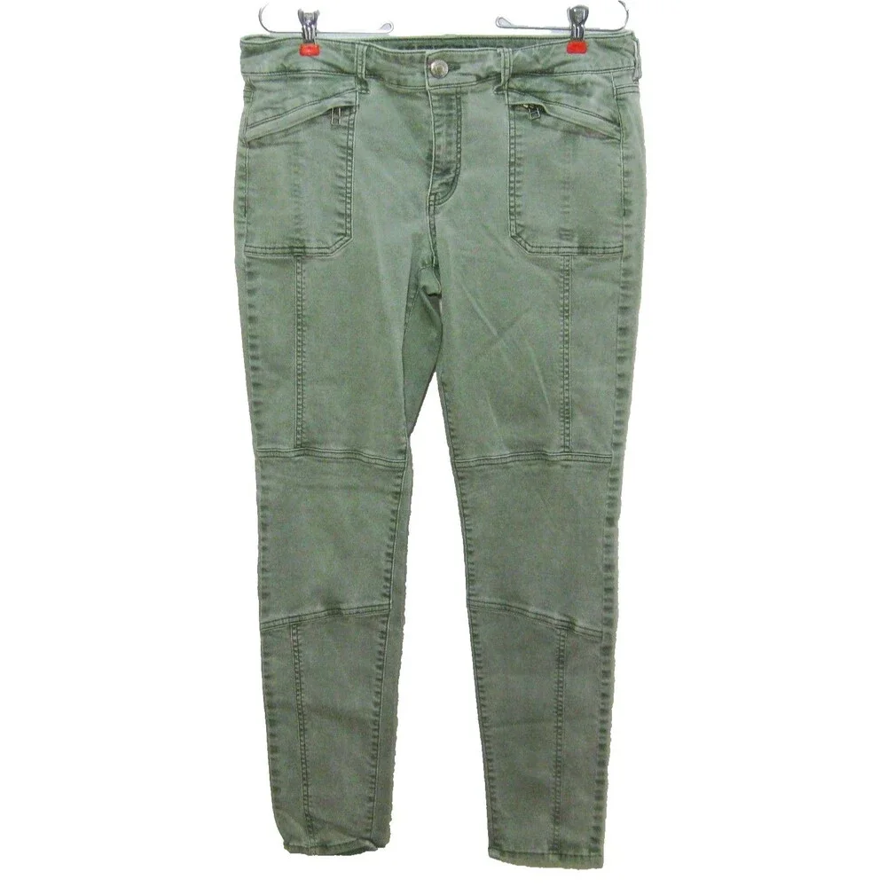 American Eagle Outfitters Womens Size 12 32x29 Green Jeans Denim Pants 4 Pockets